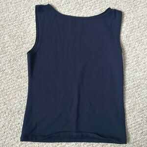 aesthetic navy blue top from brandy